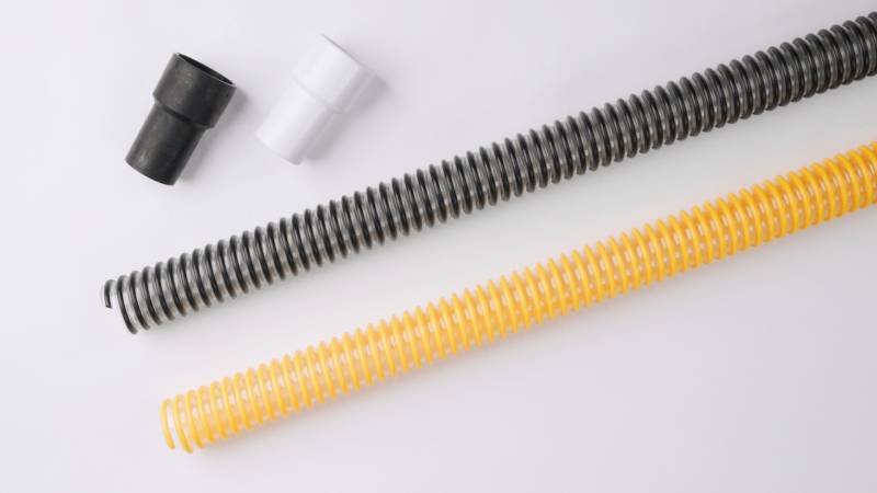 Hose Cuffs for Helix Supported Vacuum Hoses