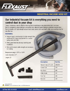 Industrial Vacuum Hose Kit